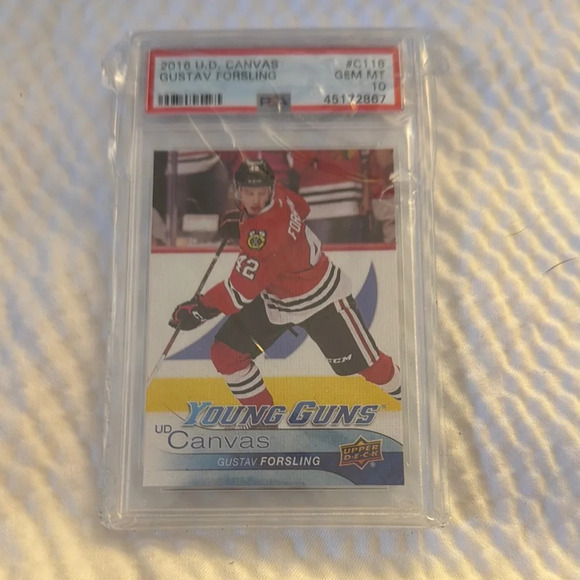 2016 U.D. Canvas Young Guns Gustav Forsling GEM MT 10 Florida Panthers - Picture 1 of 1